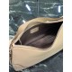 Premium Replica Prada Aimée large shoulder bag 1BC280 beige deerskin At Cheap Price