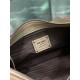 Premium Replica Prada Aimée large shoulder bag 1BC280 beige deerskin At Cheap Price