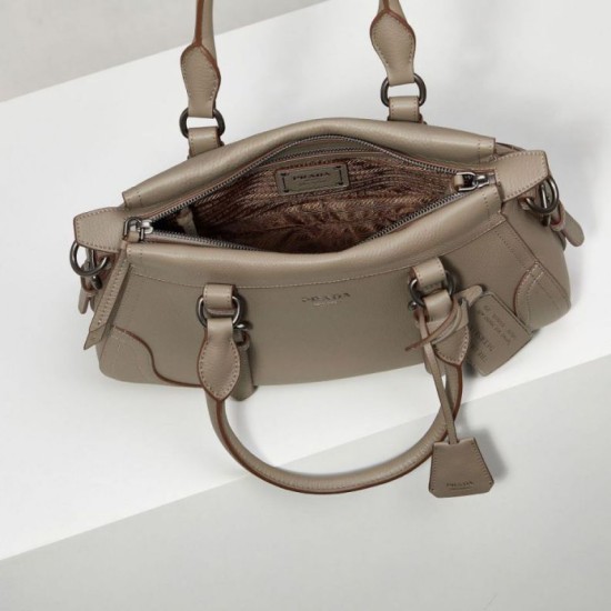 Premium Replica Prada large handbag 1BG604 beige At Cheap Price