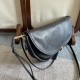 Premium Replica Celine Halfmoon Soft Triomphe bag soft shiny lambskin black At Cheap Price