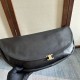 Premium Replica Celine Halfmoon Soft Triomphe bag soft shiny lambskin black At Cheap Price