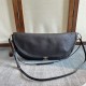 Premium Replica Celine Halfmoon Soft Triomphe bag soft shiny lambskin black At Cheap Price