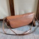 Premium Replica Celine Halfmoon Soft Triomphe bag soft shiny lambskin brown At Cheap Price