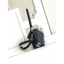Fake Fendi Lui medium/large shoulder bag 7VA667 black Knockoff Clone Sale Online Premium Replica Fendi Lui medium/large shoulder bag 7VA667 black At Cheap Price