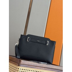Premium Replica Dior Normandie A5 triangular clutch black At Cheap Price