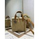 Premium Replica DiorAlps small/medium Dior Toujours Vertical tote bag with topstitching Macrocannage and Apricot Wool Trim At Cheap Price