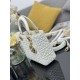 Premium Replica Dior Cannage Lucky Star Studded Mini Lady Dior Bag with D.I.O.R. Charms White At Cheap Price
