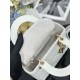 Premium Replica Dior Cannage Lucky Star Studded Mini Lady Dior Bag with D.I.O.R. Charms White At Cheap Price