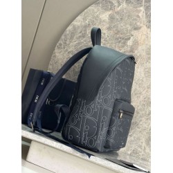 Premium Replica Men's Dior Rider 2.0 Dior Gravity Zip Backpack Navy Blue At Cheap Price