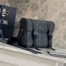 Premium Replica Dior Hit The Road Dior Gravity Shoulder Bag Navy Blue At Cheap Price