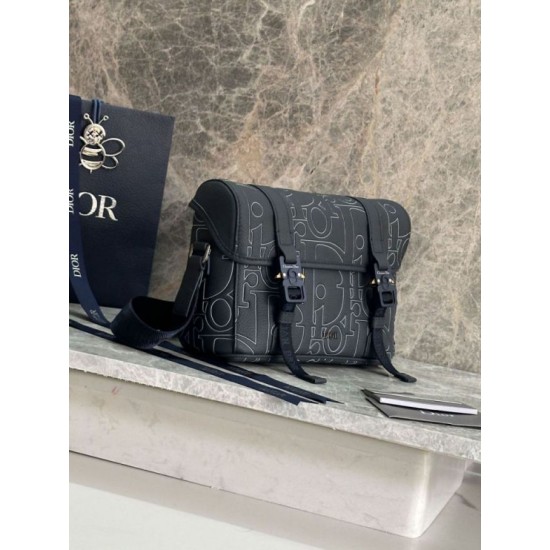 Premium Replica Dior Hit The Road Dior Gravity Shoulder Bag Navy Blue At Cheap Price