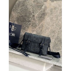 Premium Replica Dior Hit The Road Dior Gravity Shoulder Bag Navy Blue At Cheap Price