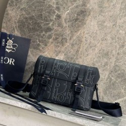 Premium Replica Dior Hit The Road Dior Gravity Shoulder Bag Navy Blue At Cheap Price