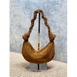 Premium Replica YSL Saint Laurent Amalia Hobo Bag Caramel Suede At Cheap Price