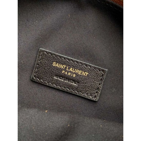 Premium Replica YSL Saint Laurent Amalia Hobo Bag Caramel Suede At Cheap Price