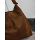 Premium Replica YSL Saint Laurent Amalia Shoulder Bag Embellished Suede Brown At Cheap Price