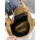 Premium Replica YSL Saint Laurent Amalia Shoulder Bag Embellished Suede Brown At Cheap Price