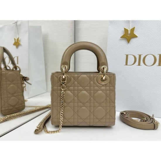 Fake Dior Mini Lady Dior Arco Cannage Lambskin Bag Warm Biscuit Knockoff Clone Sale Online Premium Replica Dior Mini Lady Dior Arco Cannage Lambskin Bag Warm Biscuit At Cheap Price