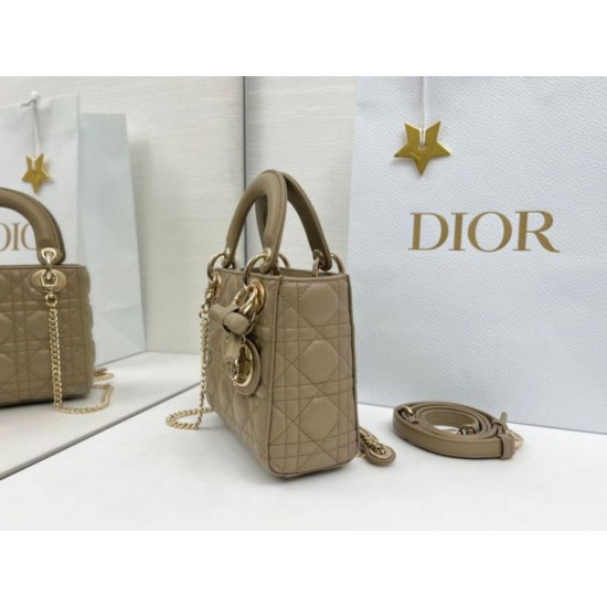 Fake Dior Mini Lady Dior Arco Cannage Lambskin Bag Warm Biscuit Knockoff Clone Sale Online Premium Replica Dior Mini Lady Dior Arco Cannage Lambskin Bag Warm Biscuit At Cheap Price