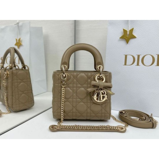 Fake Dior Mini Lady Dior Arco Cannage Lambskin Bag Warm Biscuit Knockoff Clone Sale Online Premium Replica Dior Mini Lady Dior Arco Cannage Lambskin Bag Warm Biscuit At Cheap Price