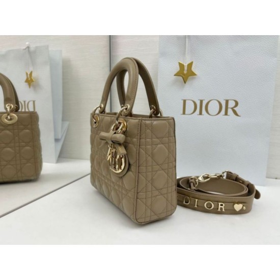 Premium Replica Dior Lady Dior My ABC Dior Small Arco D.I.O.R. Pendant Taupe gray metal At Cheap Price