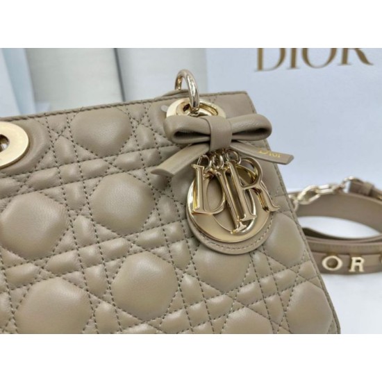 Premium Replica Dior Lady Dior My ABC Dior Small Arco D.I.O.R. Pendant Taupe gray metal At Cheap Price