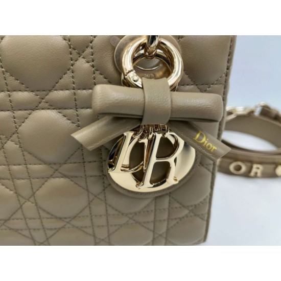Premium Replica Dior Lady Dior My ABC Dior Small Arco D.I.O.R. Pendant Taupe gray metal At Cheap Price