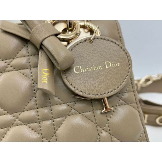 Premium Replica Dior Lady Dior My ABC Dior Small Arco D.I.O.R. Pendant Taupe gray metal At Cheap Price