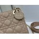 Premium Replica Dior Mini Lady Dior Arco bag with beige D.I.O.R charms At Cheap Price