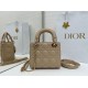 Premium Replica Dior Mini Lady Dior Arco bag with beige D.I.O.R charms At Cheap Price