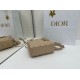 Premium Replica Dior Mini Lady Dior Arco bag with beige D.I.O.R charms At Cheap Price
