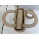 Premium Replica Dior Mini Lady Dior Arco bag with beige D.I.O.R charms At Cheap Price