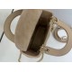 Premium Replica Dior Mini Lady Dior Arco bag with beige D.I.O.R charms At Cheap Price