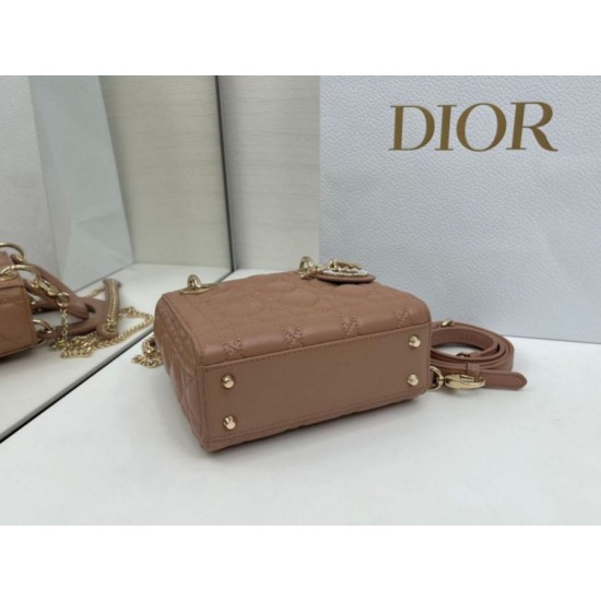 Fake Dior Mini Lady Dior Arco bag with powder pink D.I.O.R charms Knockoff Clone Sale Online Premium Replica Dior Mini Lady Dior Arco bag with powder pink D.I.O.R charms At Cheap Price