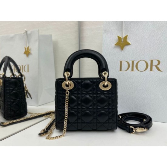 Fake Dior Mini Lady Dior Arco bag with black D.I.O.R charms and gold hardware Knockoff Clone Sale Online Premium Replica Dior Mini Lady Dior Arco bag with black D.I.O.R charms and gold hardware At Cheap Price