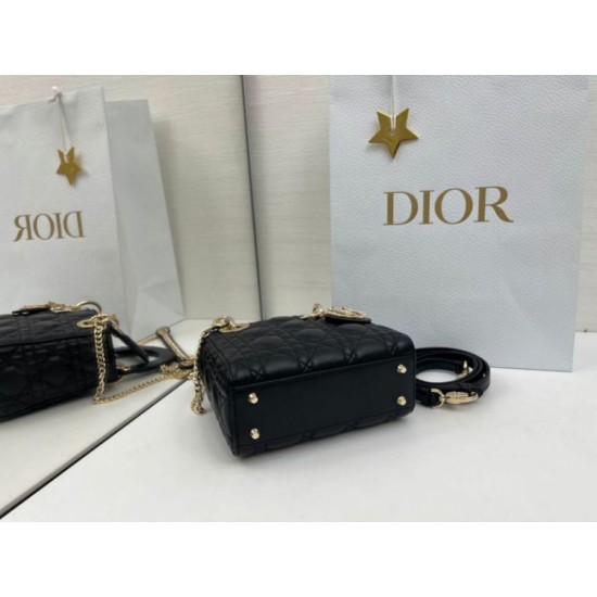 Fake Dior Mini Lady Dior Arco bag with black D.I.O.R charms and gold hardware Knockoff Clone Sale Online Premium Replica Dior Mini Lady Dior Arco bag with black D.I.O.R charms and gold hardware At Cheap Price