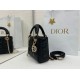 Fake Dior Mini Lady Dior Arco bag with black D.I.O.R charms and gold hardware Knockoff Clone Sale Online Premium Replica Dior Mini Lady Dior Arco bag with black D.I.O.R charms and gold hardware At Cheap Price