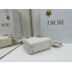 Premium Replica Dior Mini Lady Dior Arco bag with white D.I.O.R charms and gold hardware At Cheap Price