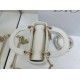 Premium Replica Dior Mini Lady Dior Arco bag with white D.I.O.R charms and gold hardware At Cheap Price
