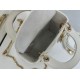 Premium Replica Dior Mini Lady Dior Arco bag with white D.I.O.R charms and gold hardware At Cheap Price