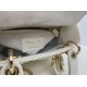 Premium Replica Dior Mini Lady Dior Arco bag with white D.I.O.R charms and gold hardware At Cheap Price