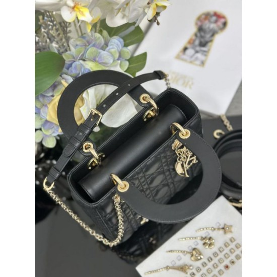 Fake Small Lady Dior My ABCDior bag with D.I.O.R black cannage lambskin pendant Knockoff Clone Sale Online Premium Replica Small Lady Dior My ABCDior bag with D.I.O.R black cannage lambskin pendant At Cheap Price