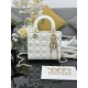 Fake Small Lady Dior My ABCDior bag with D.I.O.R white cannage lambskin pendant Knockoff Clone Sale Online Premium Replica Small Lady Dior My ABCDior bag with D.I.O.R white cannage lambskin pendant At Cheap Price