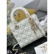 Fake Small Lady Dior My ABCDior bag with D.I.O.R white cannage lambskin pendant Knockoff Clone Sale Online Premium Replica Small Lady Dior My ABCDior bag with D.I.O.R white cannage lambskin pendant At Cheap Price