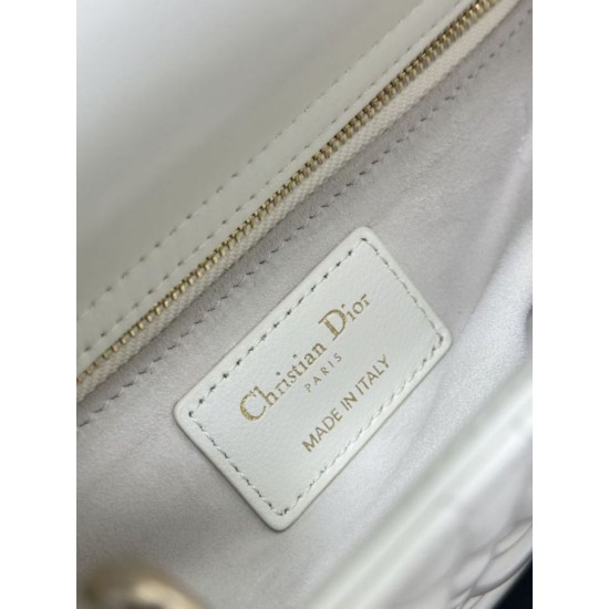 Fake Small Lady Dior My ABCDior bag with D.I.O.R white cannage lambskin pendant Knockoff Clone Sale Online Premium Replica Small Lady Dior My ABCDior bag with D.I.O.R white cannage lambskin pendant At Cheap Price