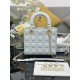 Premium Replica Small Lady Dior My ABCDior bag with D.I.O.R blue cannage lambskin pendant At Cheap Price
