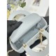 Premium Replica Small Lady Dior My ABCDior bag with D.I.O.R blue cannage lambskin pendant At Cheap Price