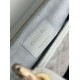 Premium Replica Small Lady Dior My ABCDior bag with D.I.O.R blue cannage lambskin pendant At Cheap Price