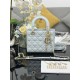 Premium Replica Small Lady Dior My ABCDior bag with D.I.O.R blue cannage lambskin pendant At Cheap Price