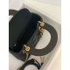 Premium Replica Mini Lady Dior bag with black cannage stitching At Cheap Price